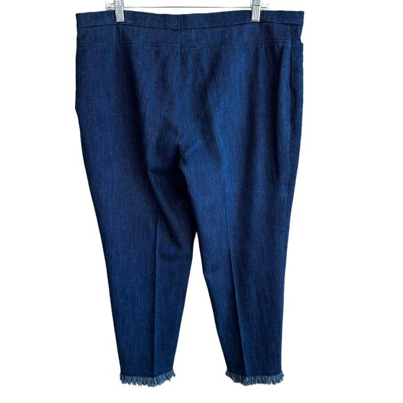 Akris Punto Minata Fringe Ankle Crop Denim Pants 16 - Picture 6 of 10